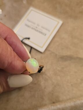 Ethiopian Opal Size 7 925 SS Ring